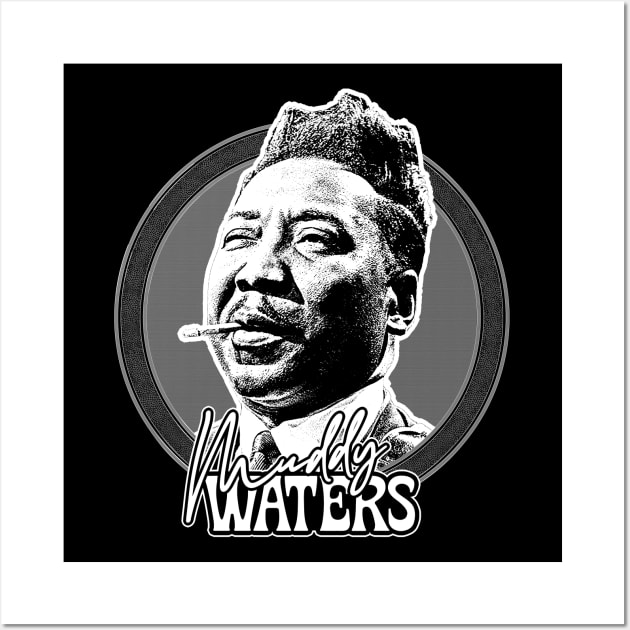 Muddy Waters /// Vintage Style Fan Art Design Wall Art by DankFutura